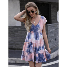 Load image into Gallery viewer, Pink Tie Dyed Mini Dress
