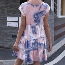 Load image into Gallery viewer, Pink Tie Dyed Mini Dress
