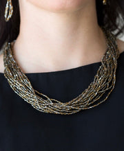 Load image into Gallery viewer, Seed Bead Necklace &amp; Earrings Set
