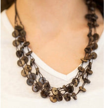 Load image into Gallery viewer, Brown Necklace &amp; Earrings Set
