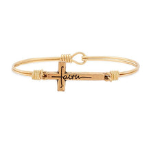 Load image into Gallery viewer, Forever Faith Bangle Bracelet
