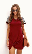 Load image into Gallery viewer, Rebecca Leopard Sleeve Dress
