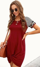 Load image into Gallery viewer, Rebecca Leopard Sleeve Dress
