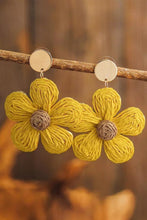 Load image into Gallery viewer, Bohemian Flower Rattan Earrings
