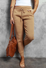 Load image into Gallery viewer, Salina Ribbed Knit Drawstring Jogger Pants

