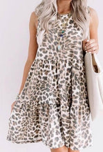 Load image into Gallery viewer, Annie Sleeveless Leopard Print Dress

